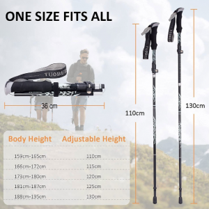 Trekking Poles Collapsible Hiking Poles 2 Pack - Image 5