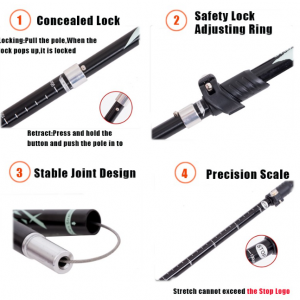 Trekking Poles Collapsible Hiking Poles 2 Pack - Image 3