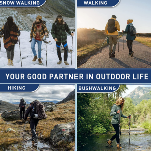 Trekking Poles Collapsible Hiking Poles 2 Pack - Image 8