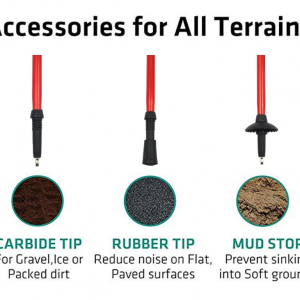 Trekking Poles Collapsible Hiking Poles 2 Pack - Image 7
