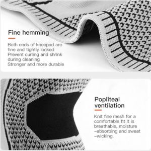 Breathable Knee Compression Sleeve Knee Brace - Image 9
