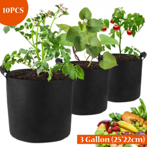 Garden Plant Grow Bags 10 Pack 1,2,10Gallon - Image 13