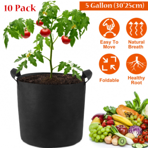 Garden Plant Grow Bags 10 Pack 1,2,10Gallon - Image 6