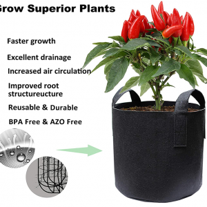 Garden Plant Grow Bags 10 Pack 1,2,10Gallon - Image 3