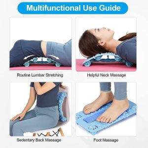 Back Lumbar Pain Relief Stretcher Lower Spine Massager Device Cracker Support - Image 5