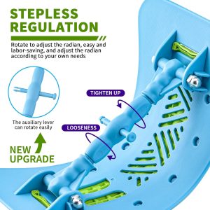 Back Lumbar Pain Relief Stretcher Lower Spine Massager Device Cracker Support - Image 3