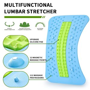 Back Lumbar Pain Relief Stretcher Lower Spine Massager Device Cracker Support - Image 4