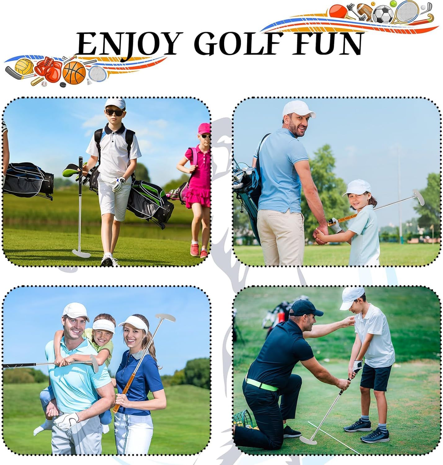 Two Way Kids Putter Child Golf Putter Left and Right for Kids Ages 3-12 ...