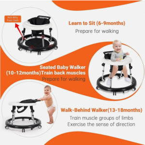 Baby Walker with Wheels, Baby Toddler walker set,head protection hat,Baby Walking Harness,potty seat - Image 10