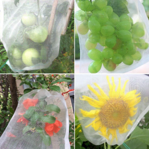100 Pcs Fruit Protection Bags, Fruit Netting Bags, Garden Netting Bags with Drawstrings - Image 9