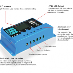 Solar Charge Controller 10A/20A/30A, Solar Charge Controller 12V/24V - Image 7