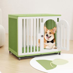 Dog House ,Dog Cage Kennel with wheel and Tray - Image 2
