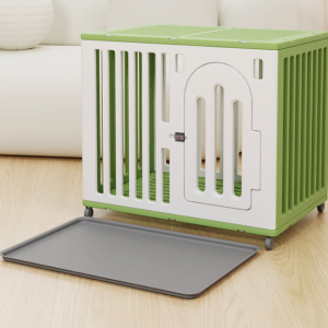 Dog House ,Dog Cage Kennel with wheel and Tray - Image 5
