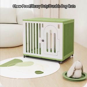 Dog House ,Dog Cage Kennel with wheel and Tray - Image 7