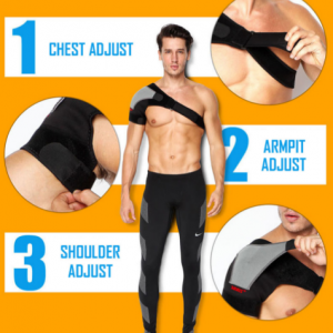 Shoulder Support Brace for Men Women, Adjustable Shoulder Brace - Image 4