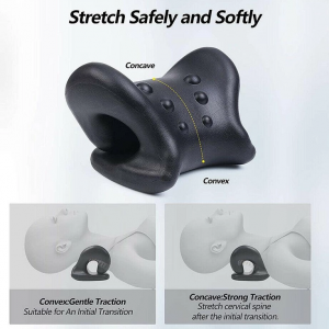Neck Traction Pillow Rest Cushion Support Neck Stretcher Cervical Pain Relief - Image 4