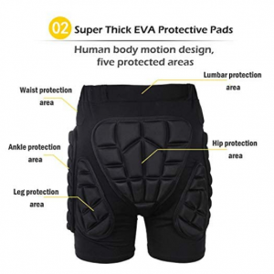 Padded Shorts, Protection Hip for Ski Skate Snowboard Cycling - Image 5