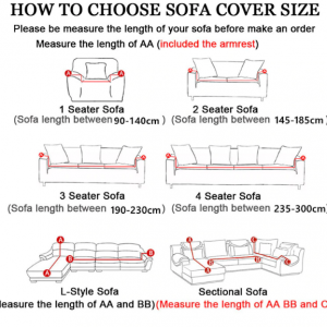 Stretch Sofa Cover Couch Covers Slipcovers for 1/2/3/4 Cushion Couches Sofas - Image 5