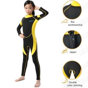 2.5mm Wetsuits Kids and Youth Full Shorty Suits Surfing Swimming Diving Keep Warm For kids age 2-14 years old - Image 6