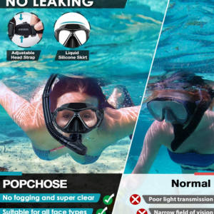 Snorkeling Diving Mask Scuba Snorkel Set - Image 6