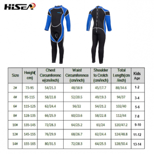 2.5mm Kids Wetsuit for Boys Girls Wetsuit for Kids 2.5mm Size 4/12 - Image 3