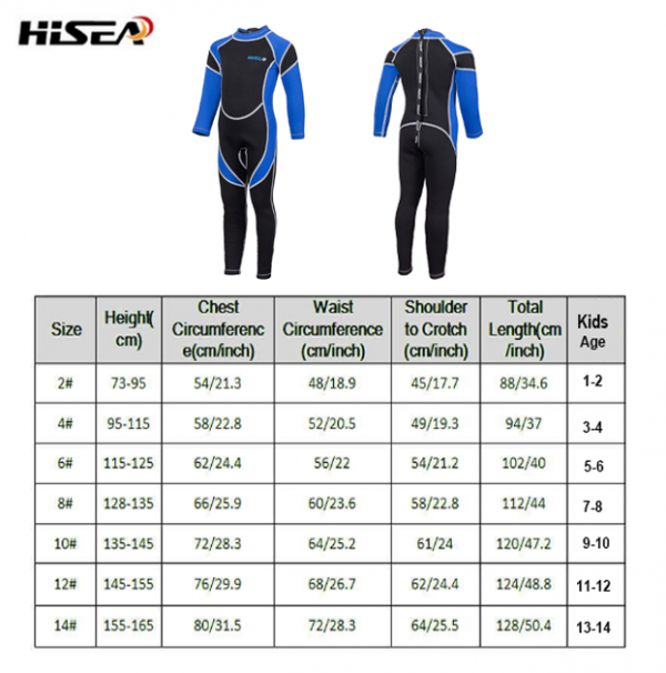 2.5mm Kids Wetsuit for Boys Girls Wetsuit for Kids 2.5mm Size 2/4/6/8 ...