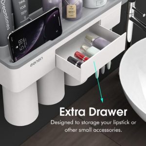 Magnetic Toothbrush Holder Cup Toothpaste Shaver Household Bathroom Storage Holder 3/2 Cups - Image 4