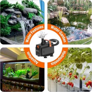 Fountain Submersible Water Pump 45W with hose(2M) - Image 4