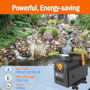 Fountain Submersible Water Pump 45W with hose(2M) - Image 7