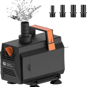 Fountain Submersible Water Pump 45W with hose(2M)