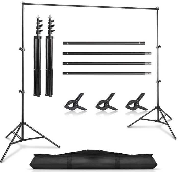 Video Studio Backdrops Adjustable Photography Background Stand 2.6 x 3m – iFirst