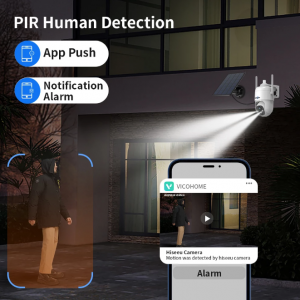 Wireless Camera Outdoor, Solar WiFi Battery Power Security Camera PTZ - Image 4