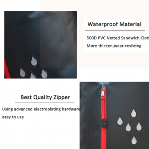 25L PVC Lightweight Waterproof Backpack , Waterproof Roll Top Bag With Zipper - Image 6