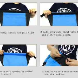 25L PVC Lightweight Waterproof Backpack , Waterproof Roll Top Bag With Zipper - Image 8