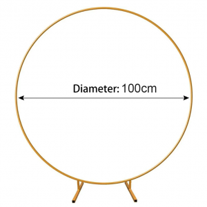 Round Backdrop Stand, Round Wedding Arch Frame 1m/1.5m/1.8m/2m/2.2m - Image 10