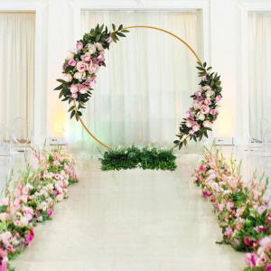 Round Backdrop Stand, Round Wedding Arch Frame 1m/1.5m/1.8m/2m/2.2m - Image 3