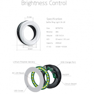 Clip on Ring Light, Selfie Ring Light for Phone, Laptop, Tablet - Image 6