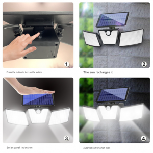 Solar Lights Outdoor Flood Lights with Motion Sensor - Image 2