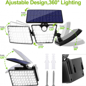Solar Lights Outdoor Flood Lights with Motion Sensor - Image 5