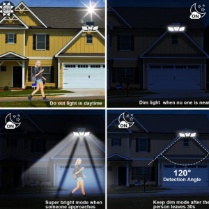 Solar Lights Outdoor Flood Lights with Motion Sensor - Image 9