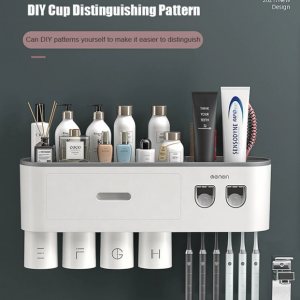 Toothpaste Dispense, Toothbrush Holder