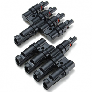 MC4 Solar Panel T Branch 4 to 1 Cable Connector 1 Pair - Image 3