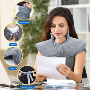 Heating Pad for Neck Shoulders Back, Pain Relief Electric Heating Pad - Image 7