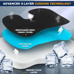 Seat Cushion for Back and Tailbone Support – U-Shaped Chair Cushion - Image 4