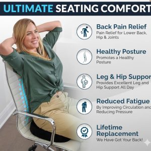 Seat Cushion for Back and Tailbone Support – U-Shaped Chair Cushion - Image 3