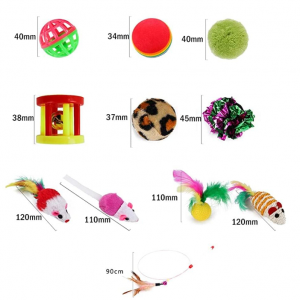 Cat Toys Ball, Cat Toy Balls with Bell and Cat Fuzzy Balls - Image 2