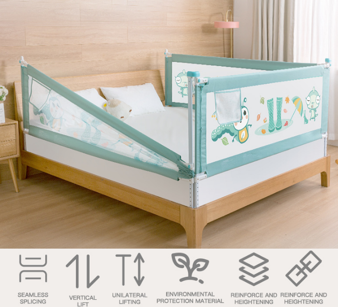 green baby bed rail v2