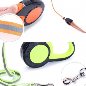 Retractable Dog Leash with Reflective Tape Design 5m - Image 7