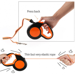 Retractable Dog Leash with Reflective Tape Design 5m - Image 5
