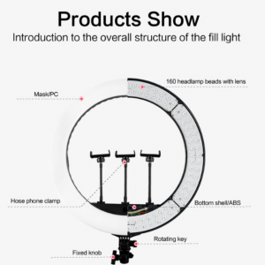 21 Inch Large Ring Light, 21" Selfie Ring Light with 73" Extendable Tripod Stand - Image 4
